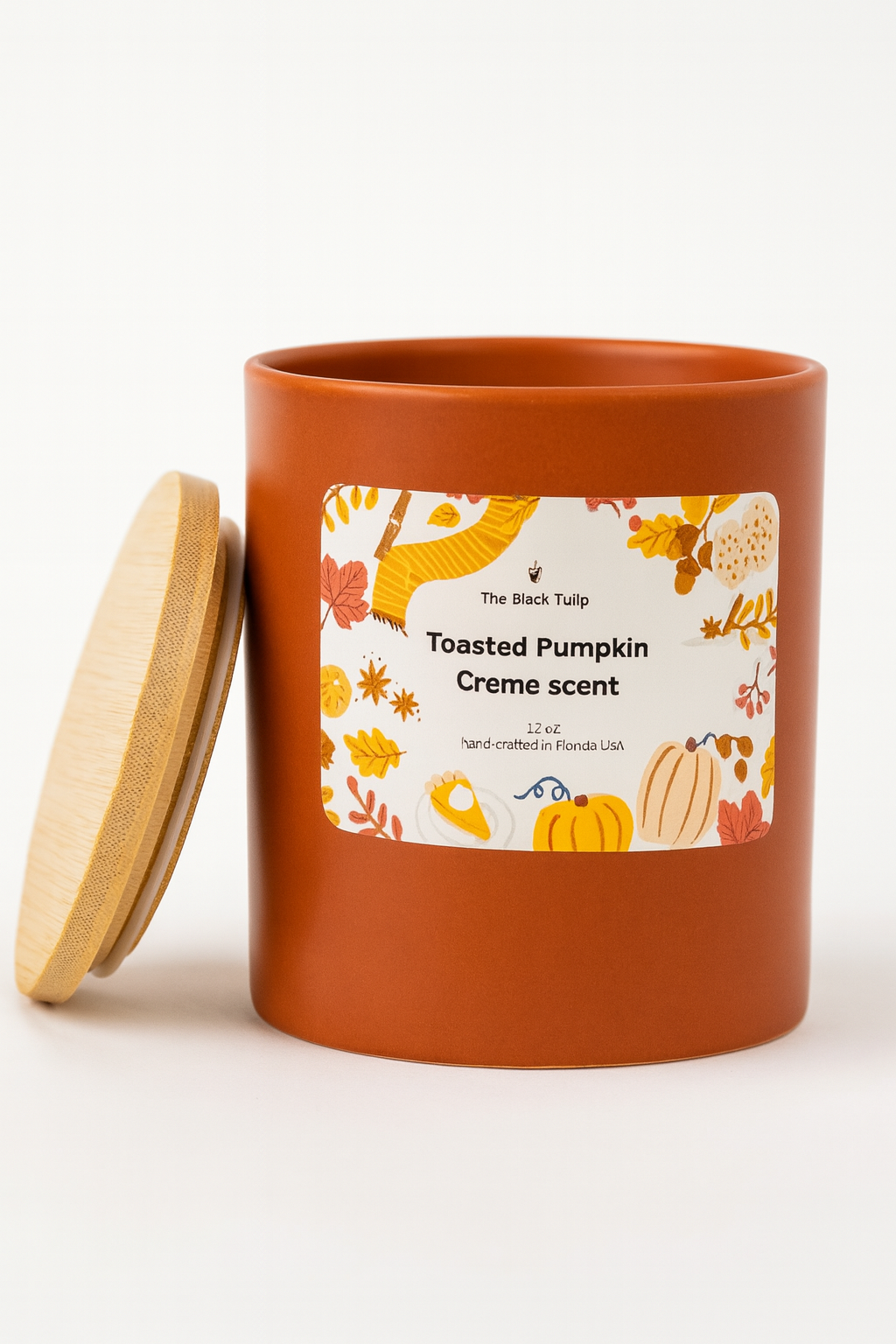 Toasted Pumpkin Crème – 12oz Ceramic Candle