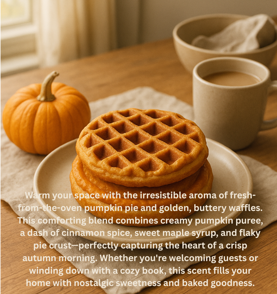 Pumpkin & Waffles Pie– 8 oz Candle