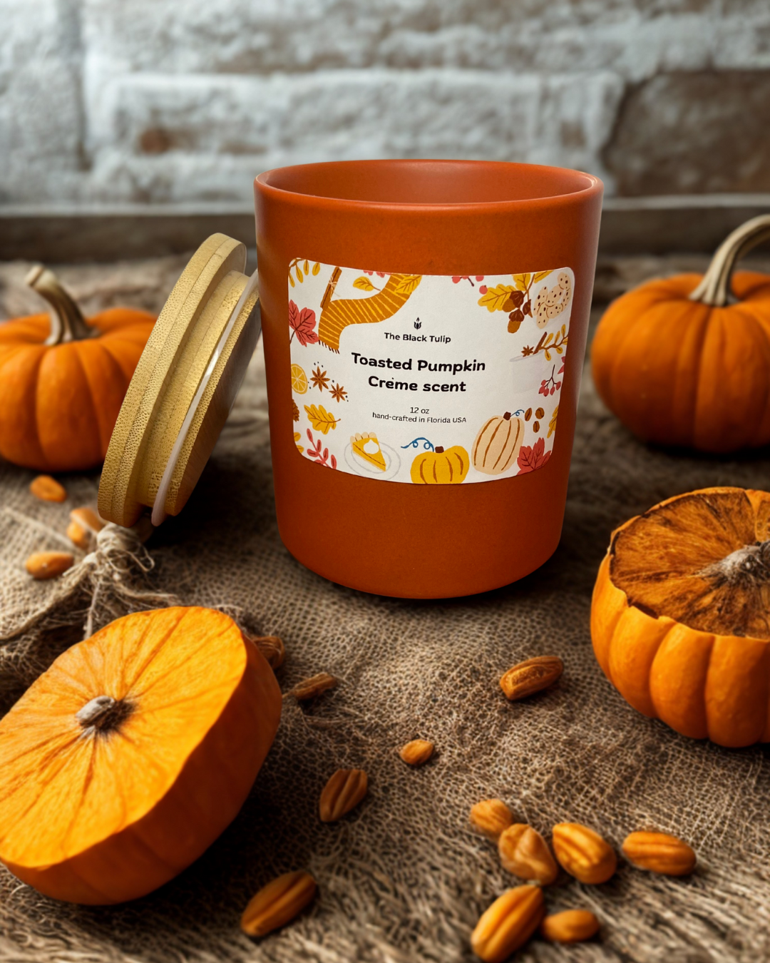Toasted Pumpkin Crème – 12oz Ceramic Candle