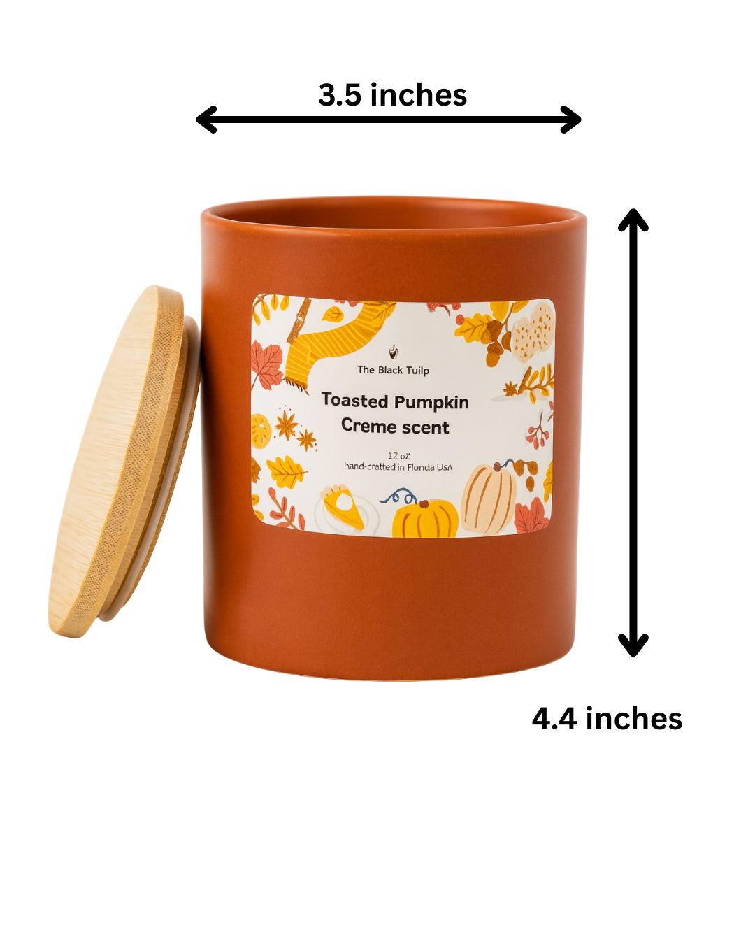 Toasted Pumpkin Crème – 12oz Ceramic Candle