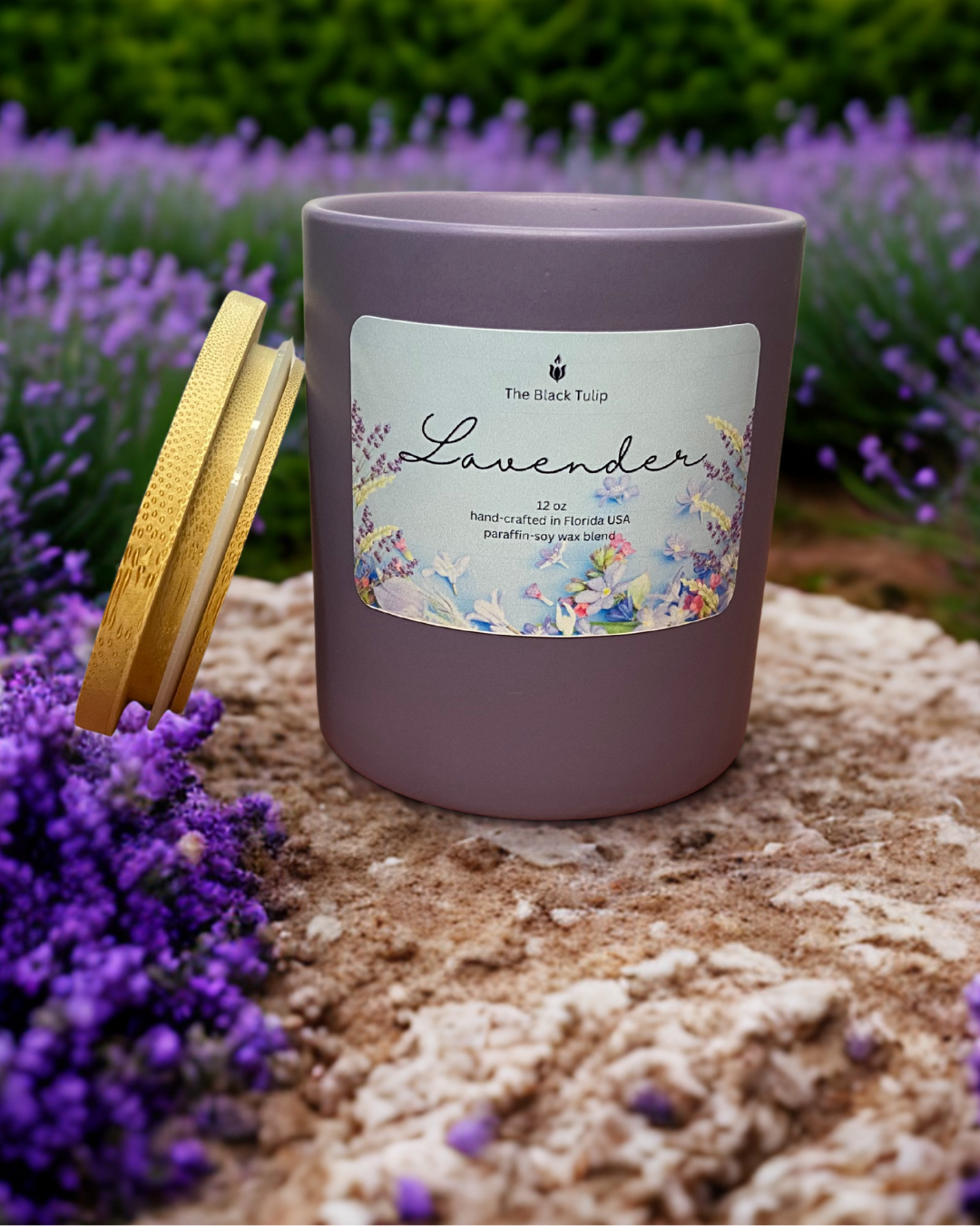 Lavender Candle – 12 oz Ceramic Candle