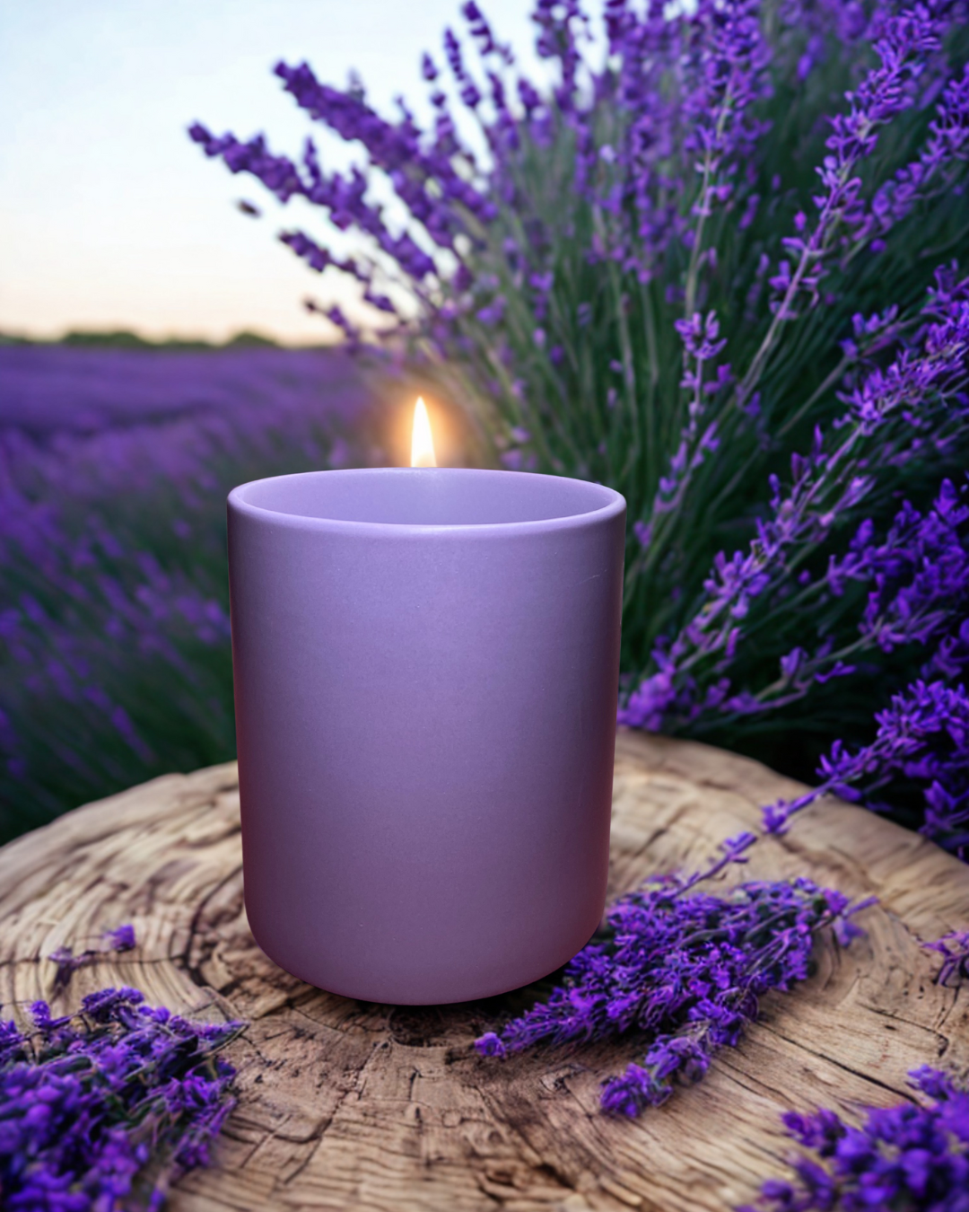 Lavender Candle – 12 oz Ceramic Candle