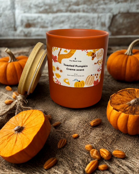 Toasted Pumpkin Crème – 12oz Ceramic Candle